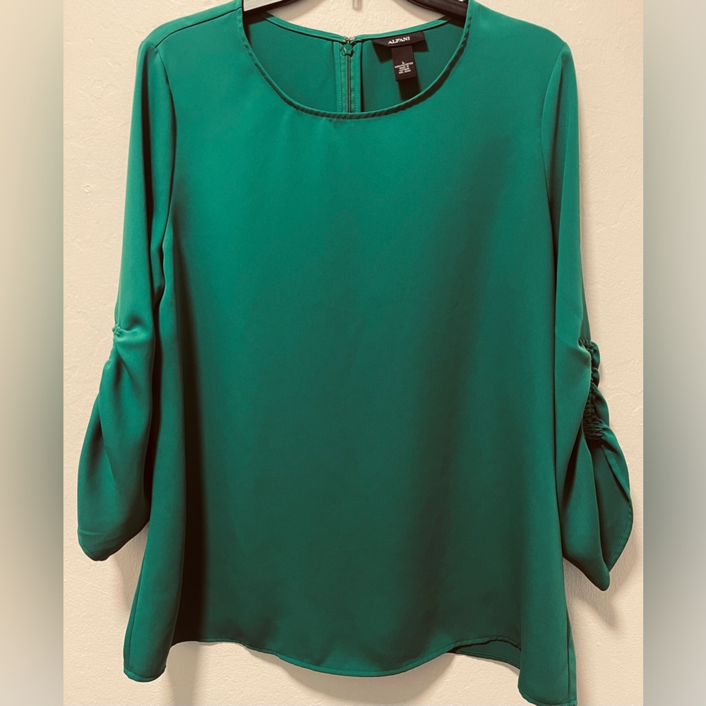 Alfani Amazon Green Women's Blouse